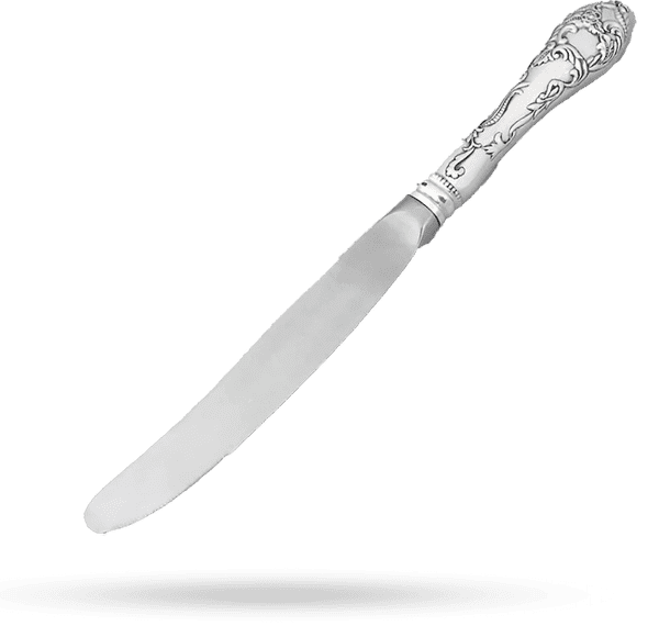 Нож из серебра 925 пробы с узором 035577 детальное изображение ювелирного изделия Серебряные ножи Нож из серебра 925 пробы с узором 035577 детальное изображение ювелирного изделия Серебряные ножи