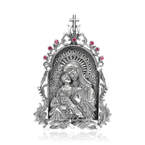 оглядове фото Срібна ікона Володимирська 035977