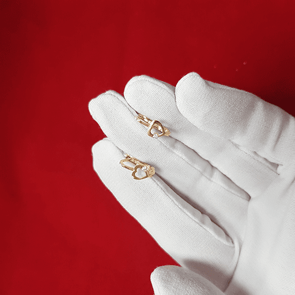 серьги-сердечка детские серьги-сердечка детские