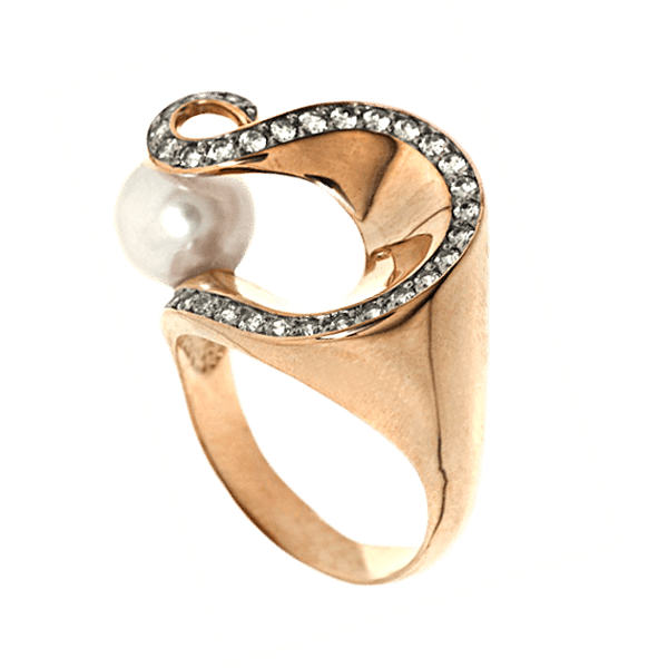 Кольцо с жемчугом 320789 детальное изображение ювелирного изделия Золотые кольца с жемчугом Кольцо с жемчугом 320789 детальное изображение ювелирного изделия Золотые кольца с жемчугом