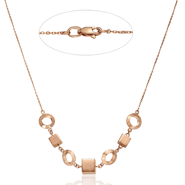 Колье из красного золота Геометрия 030072 детальное изображение ювелирного изделия Золотое колье без камней Колье из красного золота Геометрия 030072 детальное изображение ювелирного изделия Золотое колье без камней