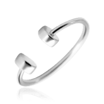 обзорное фото Серебряное кольцо на фалангу без камней 035632  Серебряные кольца