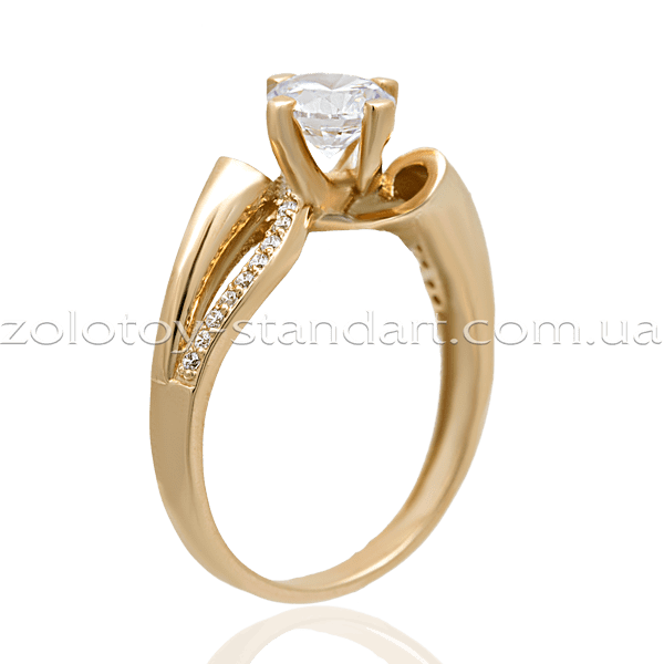 Золотое кольцо с цирконием 1404 купить Золотое кольцо с цирконием 1404 купить