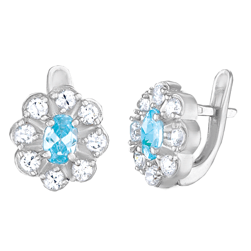 Серебряные серьги С2ФТ1/033 детальное изображение ювелирного изделия Серебряные серьги с камнями Серебряные серьги С2ФТ1/033 детальное изображение ювелирного изделия Серебряные серьги с камнями