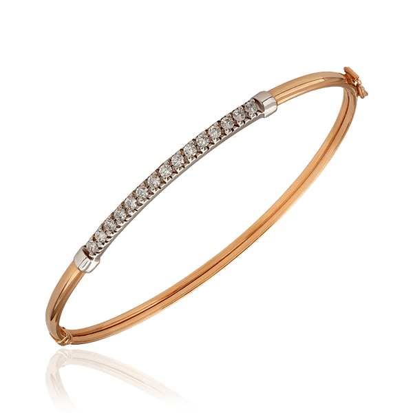 Золотой браслет жесткий с фианитами 820064 детальное изображение ювелирного изделия Золотой браслет кольцом Золотой браслет жесткий с фианитами 820064 детальное изображение ювелирного изделия Золотой браслет кольцом