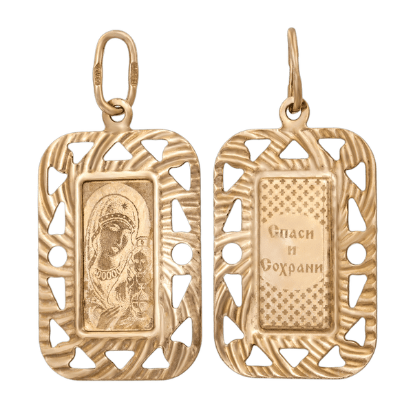 Золотой кулон Матерь Божья купить Золотой кулон Матерь Божья купить
