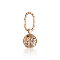 обзорное фото Золотой подвес Шарик с танцующим фианитом 028176 Золотые кулоны с фианитом обзорное фото Золотой подвес Шарик с танцующим фианитом 028176  Золотые кулоны с фианитом