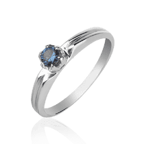 обзорное фото Золотое кольцо с сапфиром из белого золота 1117/1 Золотые кольца с сапфиром обзорное фото Золотое кольцо с сапфиром из белого золота 1117/1  Золотые кольца с сапфиром