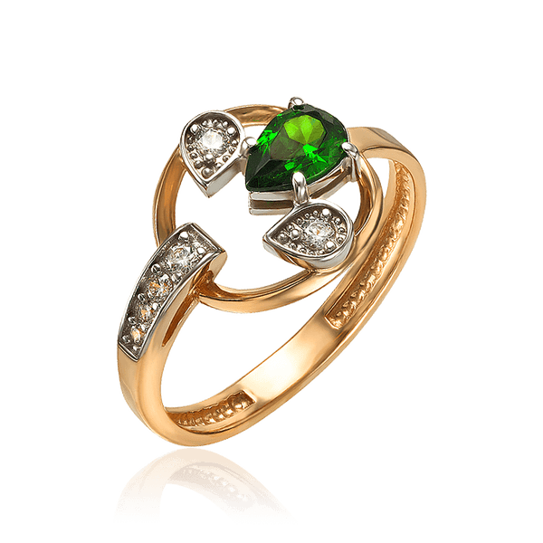 Золотое кольцо с фианитами Сабрина 033985 детальное изображение ювелирного изделия Золотые кольца Золотое кольцо с фианитами Сабрина 033985 детальное изображение ювелирного изделия Золотые кольца