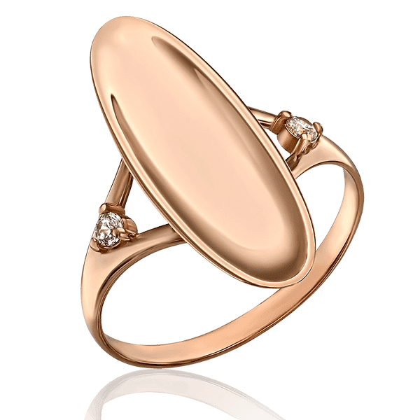 Женское кольцо с фианитами Овал 033290 детальное изображение ювелирного изделия Золотые кольца Женское кольцо с фианитами Овал 033290 детальное изображение ювелирного изделия Золотые кольца