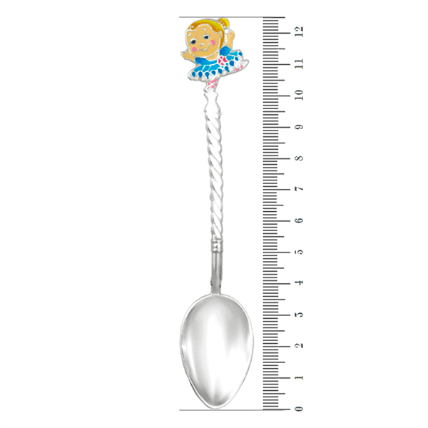 Срібна ложечка Балеринка 2,91,0081 детальне зображення ювелірного виробу Срібна ложечка Балеринка 2,91,0081 детальне зображення ювелірного виробу