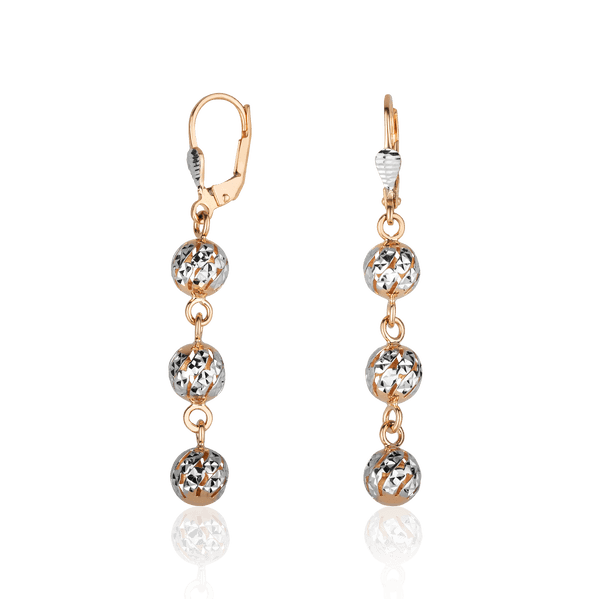 Золотые серьги с без вставок 028439 детальное изображение ювелирного изделия Золотые серьги без вставок