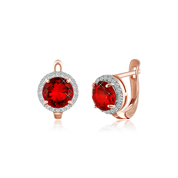 Серебряные серьги с фианитом 026237 детальное изображение ювелирного изделия Серьги с позолотой Серебряные серьги с фианитом 026237 детальное изображение ювелирного изделия Серьги с позолотой