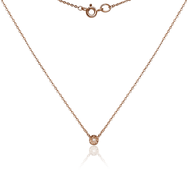 Золотое колье с одним бриллиантом 035149 детальное изображение ювелирного изделия Золотое колье с бриллиантами Золотое колье с одним бриллиантом 035149 детальное изображение ювелирного изделия Золотое колье с бриллиантами