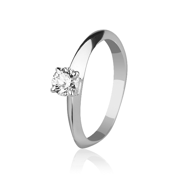 Кольцо в белом золоте с бриллиантом 027114 детальное изображение ювелирного изделия Золотые кольца для помолвки с бриллиантом Кольцо в белом золоте с бриллиантом 027114 детальное изображение ювелирного изделия Золотые кольца для помолвки с бриллиантом