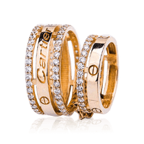 обзорное фото Золотое кольцо на две фаланги 032657  Золотые кольца