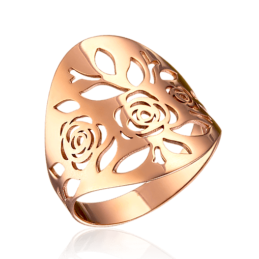 Золотое кольцо широкое с цветочным узором 032530 детальное изображение ювелирного изделия Золотые кольца без вставок Золотое кольцо широкое с цветочным узором 032530 детальное изображение ювелирного изделия Золотые кольца без вставок