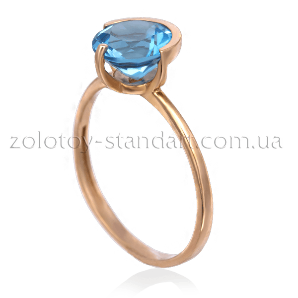 Золотое кольцо с топазом  Золотое кольцо с топазом