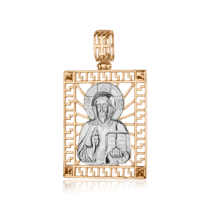 обзорное фото Золотая ладанка Св. Николай 1,4,0767  Золотые подвески иконки