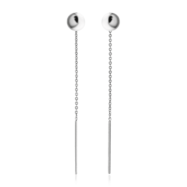 Сережки протяжки из серебра 925 пробы 034283 детальное изображение ювелирного изделия Серебряные серьги Сережки протяжки из серебра 925 пробы 034283 детальное изображение ювелирного изделия Серебряные серьги