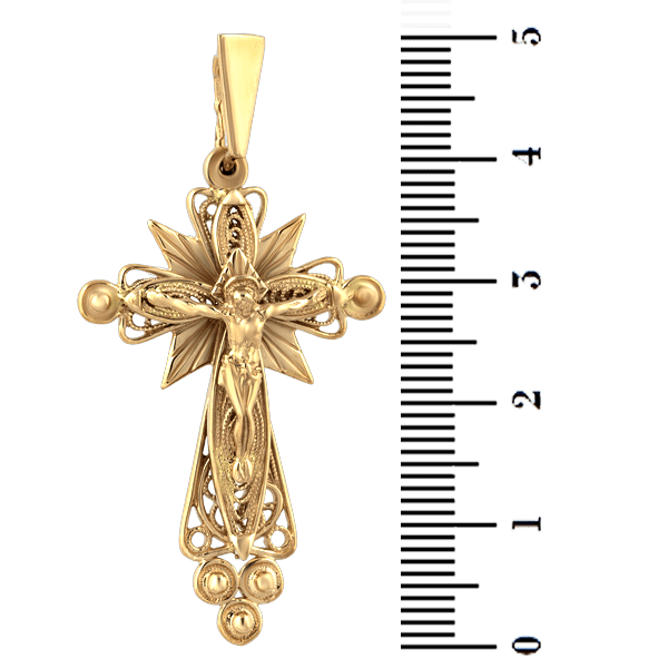 Золотой крестик 1,4,0375 детальное изображение ювелирного изделия Золотые крестики Золотой крестик 1,4,0375 детальное изображение ювелирного изделия Золотые крестики