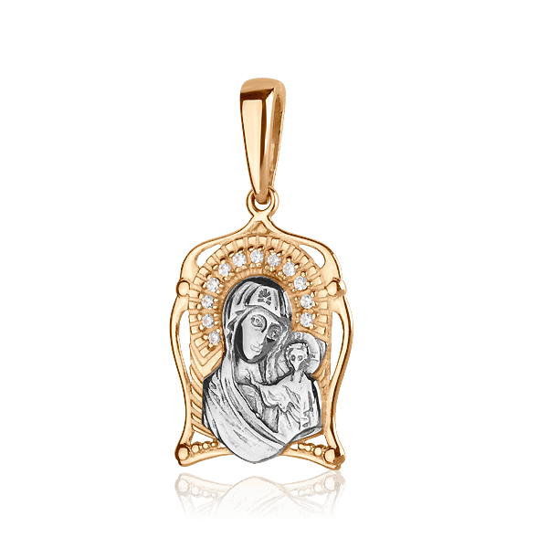 Купить золотая ладанка с цирконием Купить золотая ладанка с цирконием