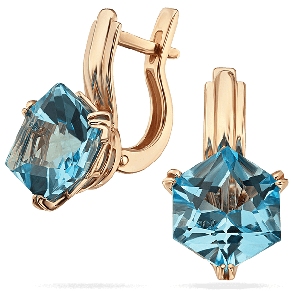 Золотые серьги с крупным топазом 035687 детальное изображение ювелирного изделия Золотые серьги Золотые серьги с крупным топазом 035687 детальное изображение ювелирного изделия Золотые серьги