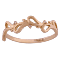 обзорное фото Золотое кольцо с бриллиантами S12173  Золотые кольца с бриллиантами