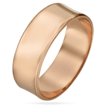 обзорное фото Золотое обручальное кольцо гладкое широкое 033343  Классические обручальные кольца из золота