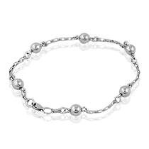 обзорное фото Серебряный браслет с шариками 029978  Серебряные женские браслеты