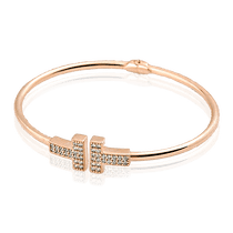 обзорное фото Золотой браслет Эксклюзив 025211 Золотой браслет кольцом обзорное фото Золотой браслет Эксклюзив 025211  Золотой браслет кольцом