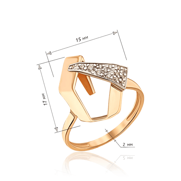 кольцо золотое с фианитами кольцо золотое с фианитами