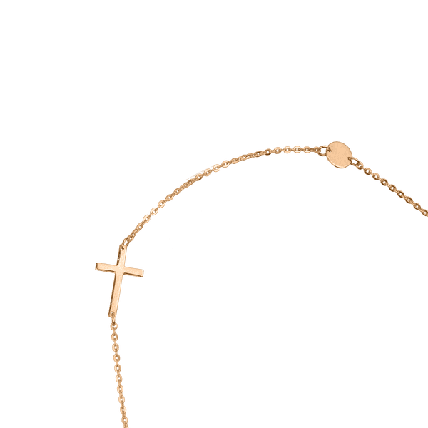 золотой браслет с крестиком золотой браслет с крестиком