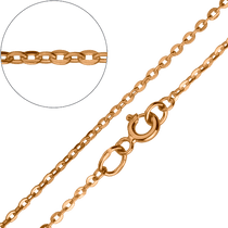 обзорное фото Золотая цепочка Якорка 888004  Якорная цепочка золотая