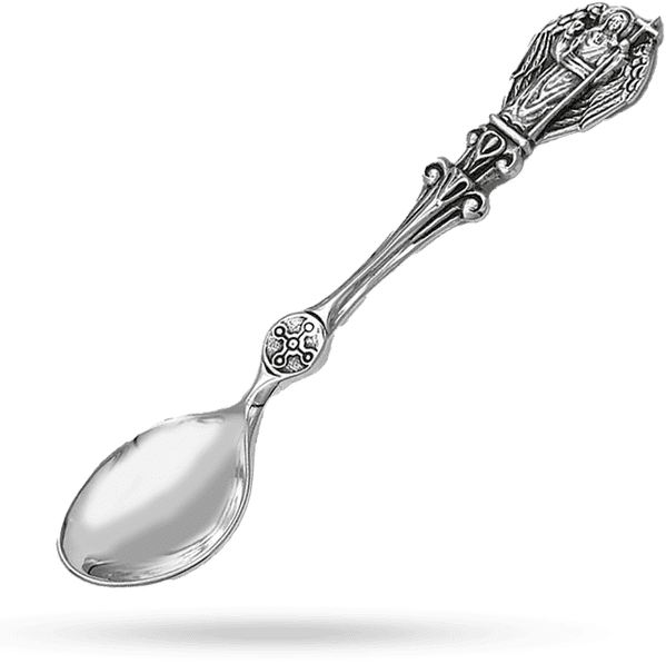 Серебряная кофейная ложка ложка Ангел Хранитель 030163 детальное изображение ювелирного изделия Серебряные ложки Серебряная кофейная ложка ложка Ангел Хранитель 030163 детальное изображение ювелирного изделия Серебряные ложки