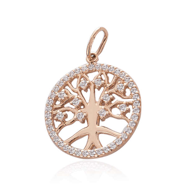 Кулон з золота Дерево Життя з фіанітами 032983 детальне зображення ювелірного виробу Кулон з золота Дерево Життя з фіанітами 032983 детальне зображення ювелірного виробу