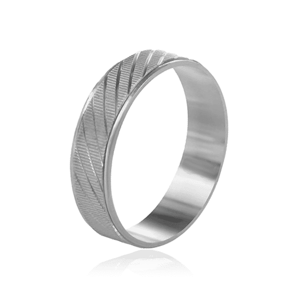 Серебряное обручальное кольцо с насечками 031250 детальное изображение ювелирного изделия Серебряные кольца без вставок Серебряное обручальное кольцо с насечками 031250 детальное изображение ювелирного изделия Серебряные кольца без вставок