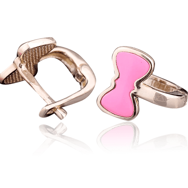 серьги с эмалью бантик серьги с эмалью бантик