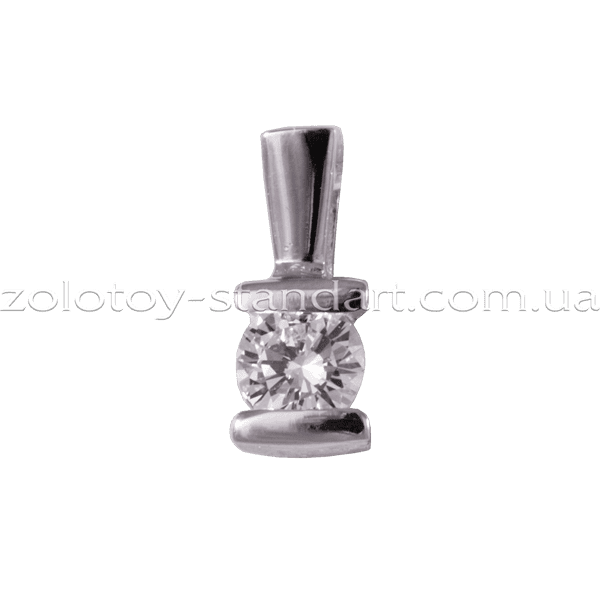 Золота підвіска з діамантом P0801 детальне зображення ювелірного виробу Золота підвіска з діамантом P0801 детальне зображення ювелірного виробу