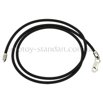 обзорное фото Шнурок каучук 6010/2,0 Шнурки с серебром обзорное фото Шнурок каучук 6010/2,0  Шнурки с серебром