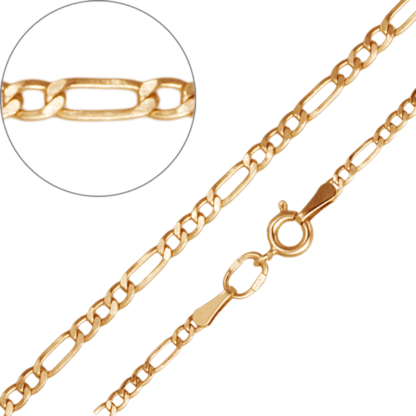 Золотий ланцюг Фігаро 13103 детальне зображення ювелірного виробу