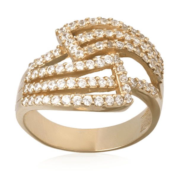 Золотое кольцо с цирконием 663 детальное изображение ювелирного изделия Золотые кольца с фианитом Золотое кольцо с цирконием 663 детальное изображение ювелирного изделия Золотые кольца с фианитом