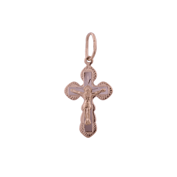 Золотой крестик 529701 детальное изображение ювелирного изделия Золотые крестики Золотой крестик 529701 детальное изображение ювелирного изделия Золотые крестики