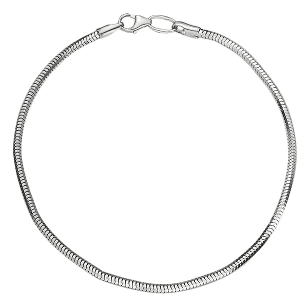 Золотой браслет снейк (тонда) в белом золоте 037221 детальное изображение ювелирного изделия Женские золотые браслеты Золотой браслет снейк (тонда) в белом золоте 037221 детальное изображение ювелирного изделия Женские золотые браслеты