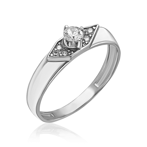 кольцо с бриллиантами в белом золоте кольцо с бриллиантами в белом золоте