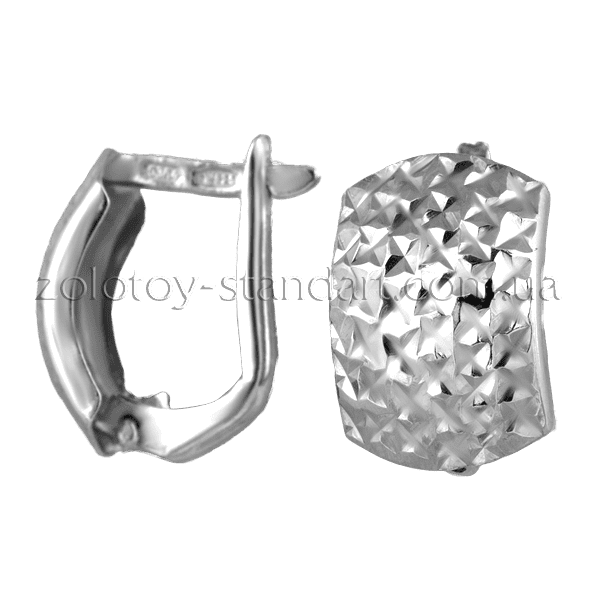 Серебряные серьги 86229 детальное изображение ювелирного изделия Серебряные серьги без вставок Серебряные серьги 86229 детальное изображение ювелирного изделия Серебряные серьги без вставок