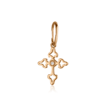 обзорное фото Золотой крест 440455  Декоративные золотые крестики