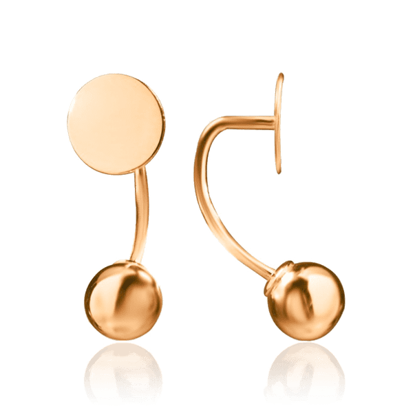 Золотые серьги 585 пробы с шариком 034517 детальное изображение ювелирного изделия Золотые серьги Золотые серьги 585 пробы с шариком 034517 детальное изображение ювелирного изделия Золотые серьги