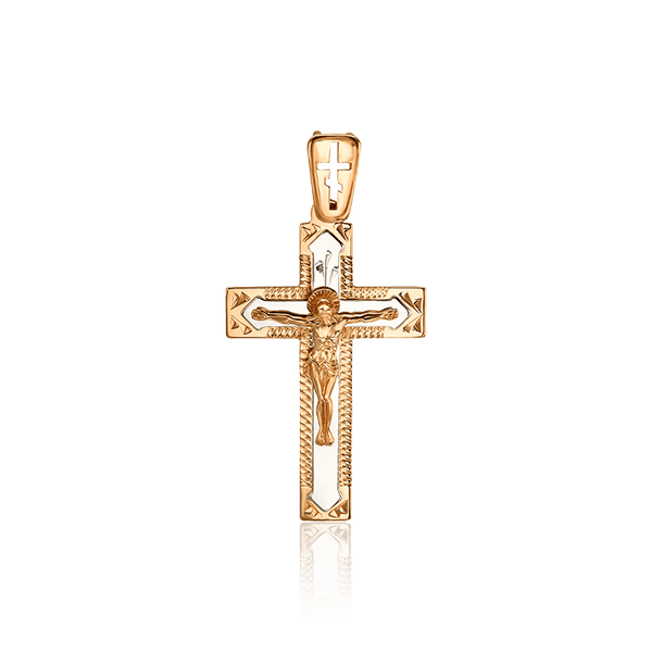 Четырехконечный золотой крестик 035400 детальное изображение ювелирного изделия Золотые подвески Четырехконечный золотой крестик 035400 детальное изображение ювелирного изделия Золотые подвески