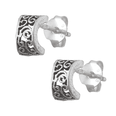 Серебряные серьги С5/015 детальное изображение ювелирного изделия Серебряные серьги без вставок Серебряные серьги С5/015 детальное изображение ювелирного изделия Серебряные серьги без вставок